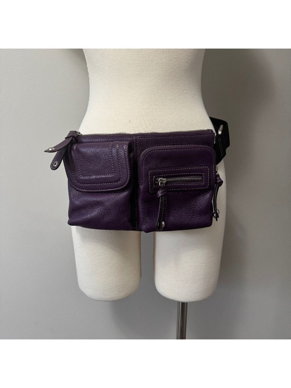 Danier Deep Purple Crossbody Belt Bag